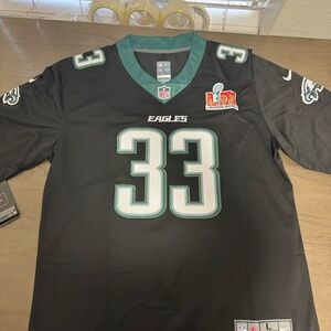 Cooper DeJean Philadelphia Eagles Black Super Bowl Jersey Mens M-XL